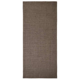 Vidaxl -mattan 66x150 cm naturlig sisal brun