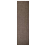 Vidaxl -mattan 66x250 cm naturlig sisal brun