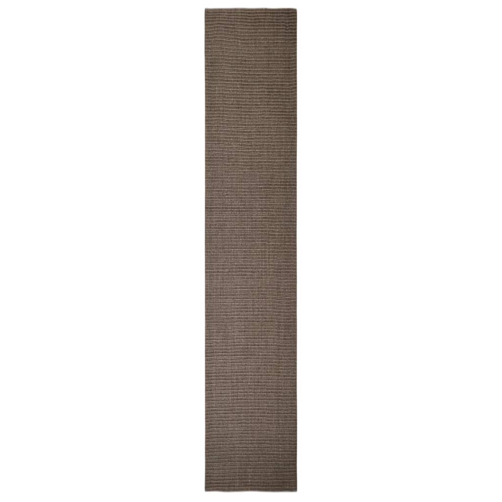 Vidaxl -mattan 66x350 cm naturlig sisal brun