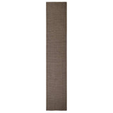 Vidaxl -mattan 66x350 cm naturlig sisal brun