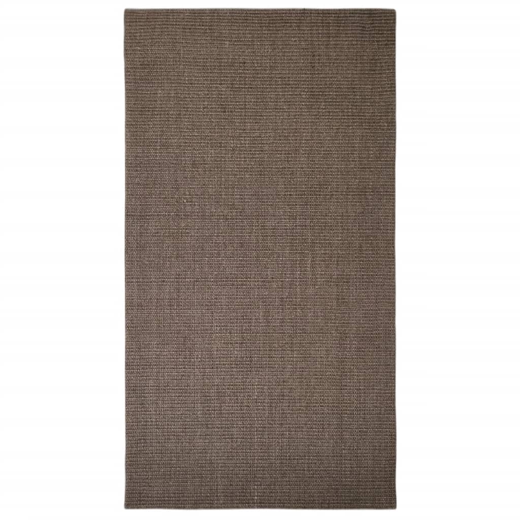 Vidaxl -mattan 80x150 cm naturlig sisal brun