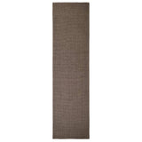 Vidaxl -mattan 80x300 cm naturlig sisal brun