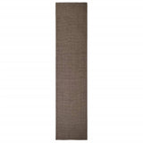 Vidaxl -mattan 80x350 cm naturlig sisal brun