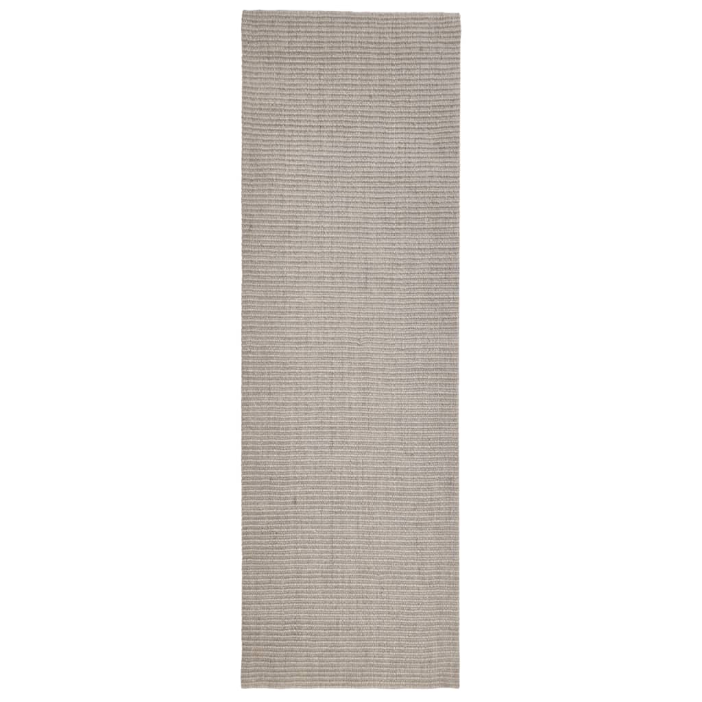 Vidaxl -mattan 80x250 cm naturlig sisal sandfärgad