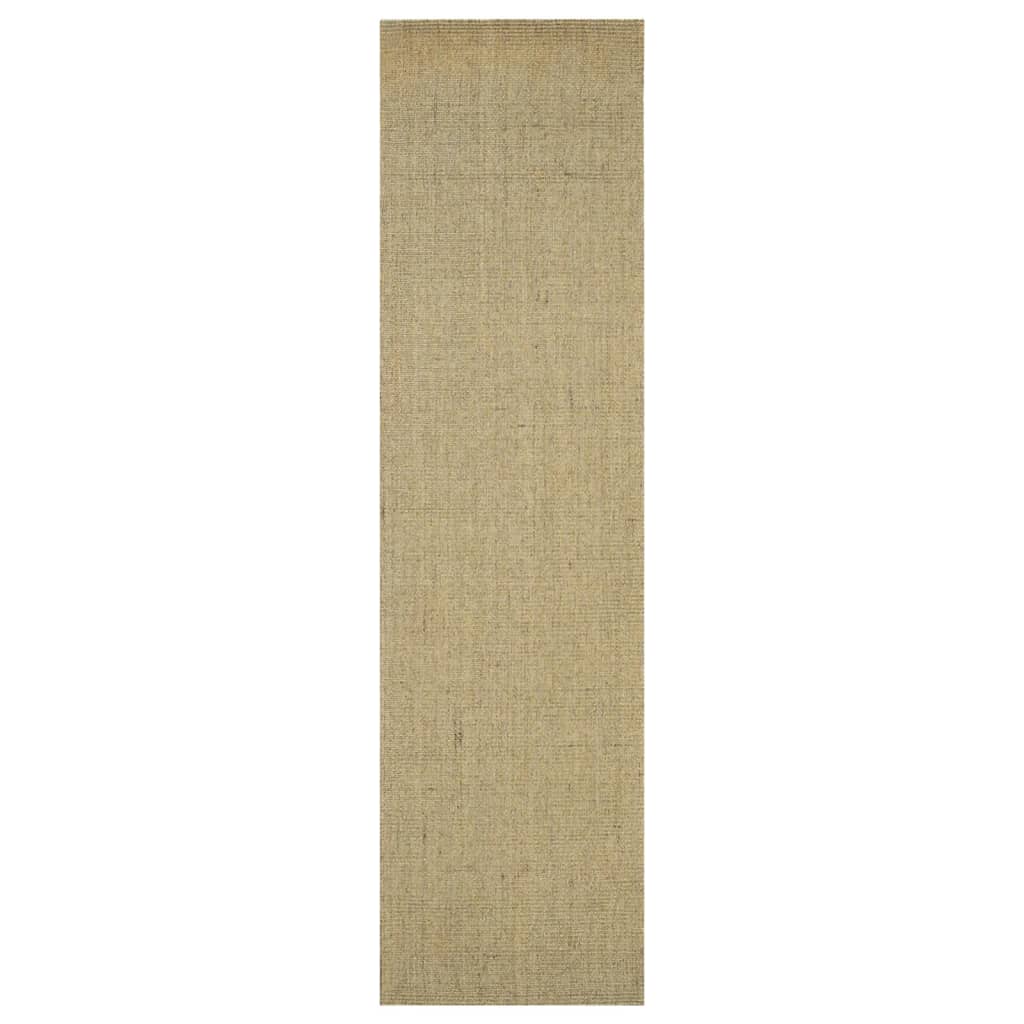 Vidaxl tappeto 66x250 cm Verde di sisal naturale