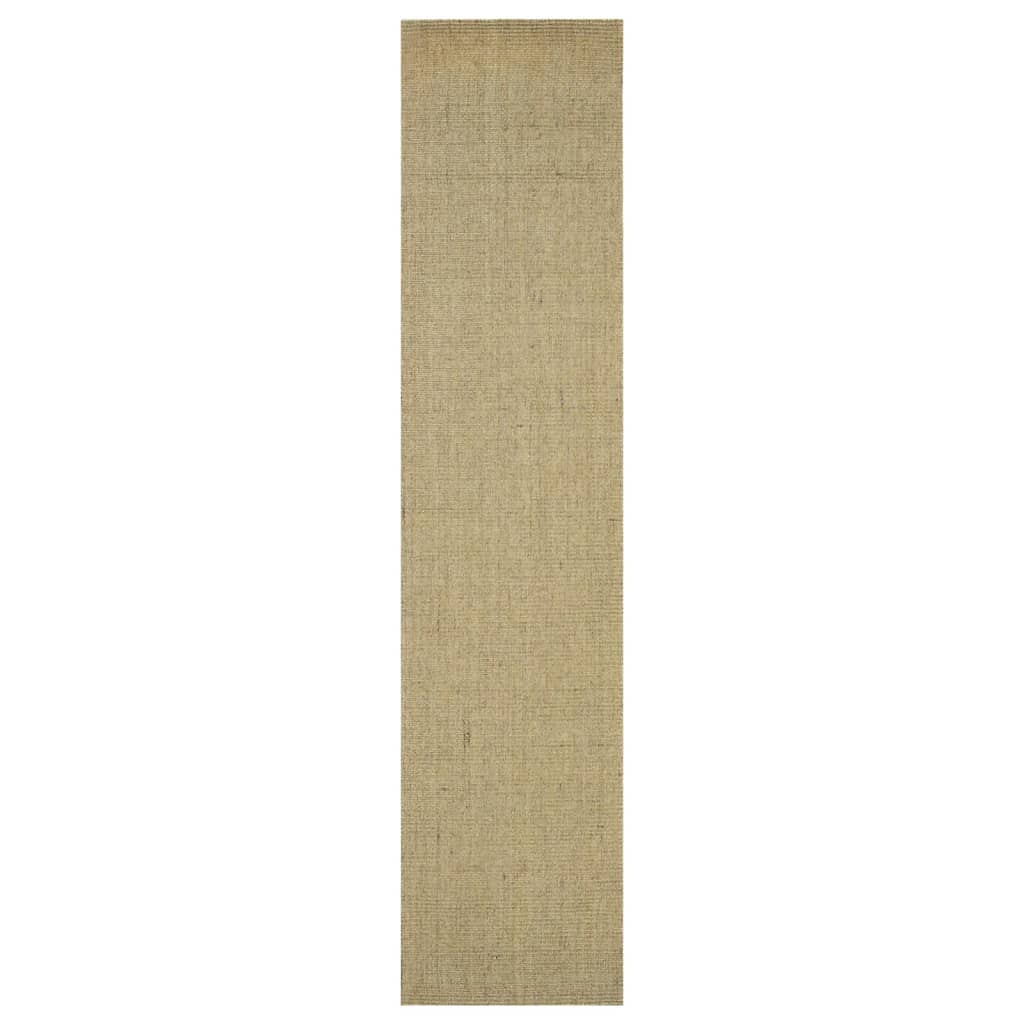 Vidaxl tappeto 66x300 cm Verde di sisal naturale