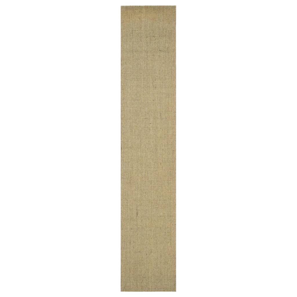 Vidaxl -mattan 66x350 cm naturlig sisal grön