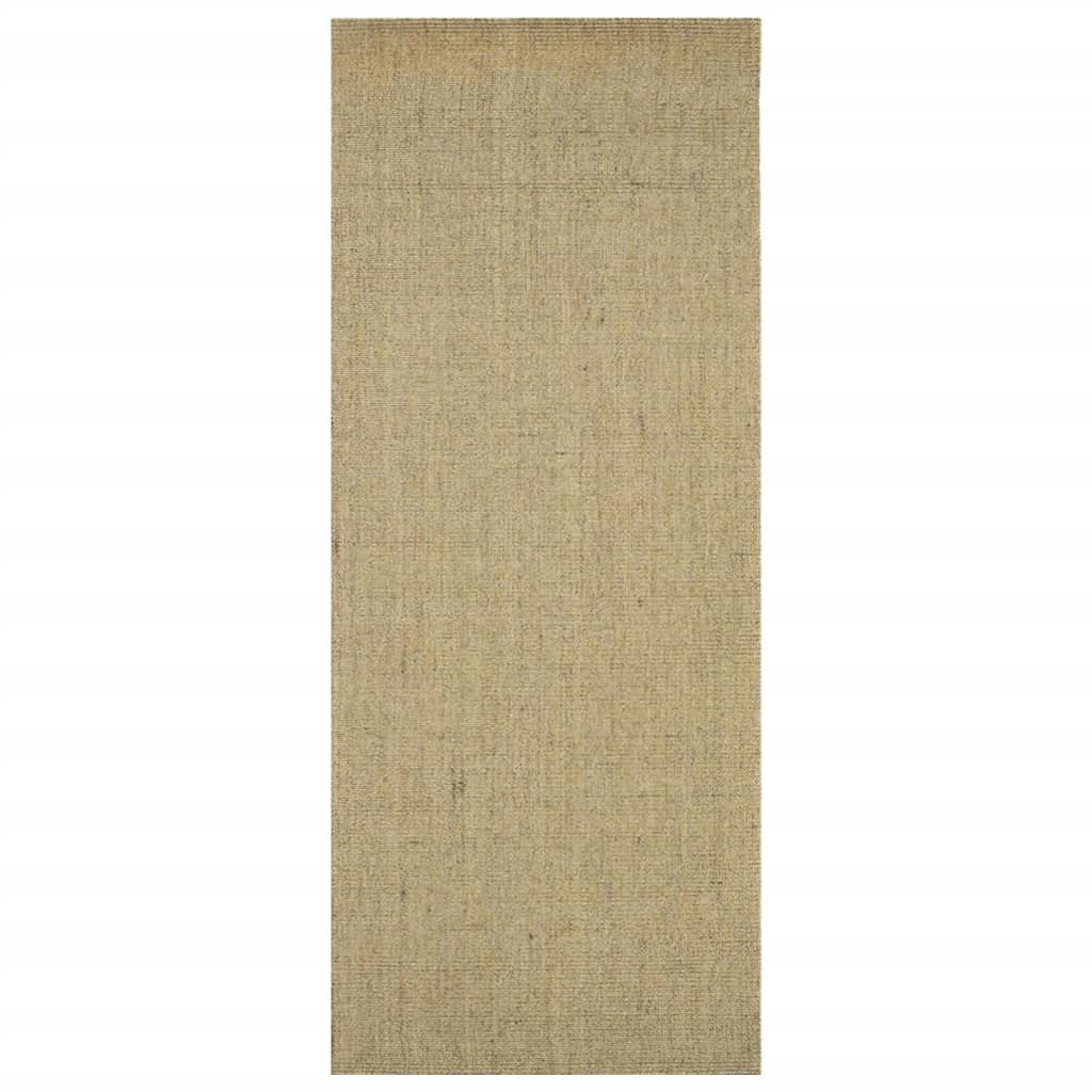 Vidaxl -mattan 80x200 cm naturlig sisal grön