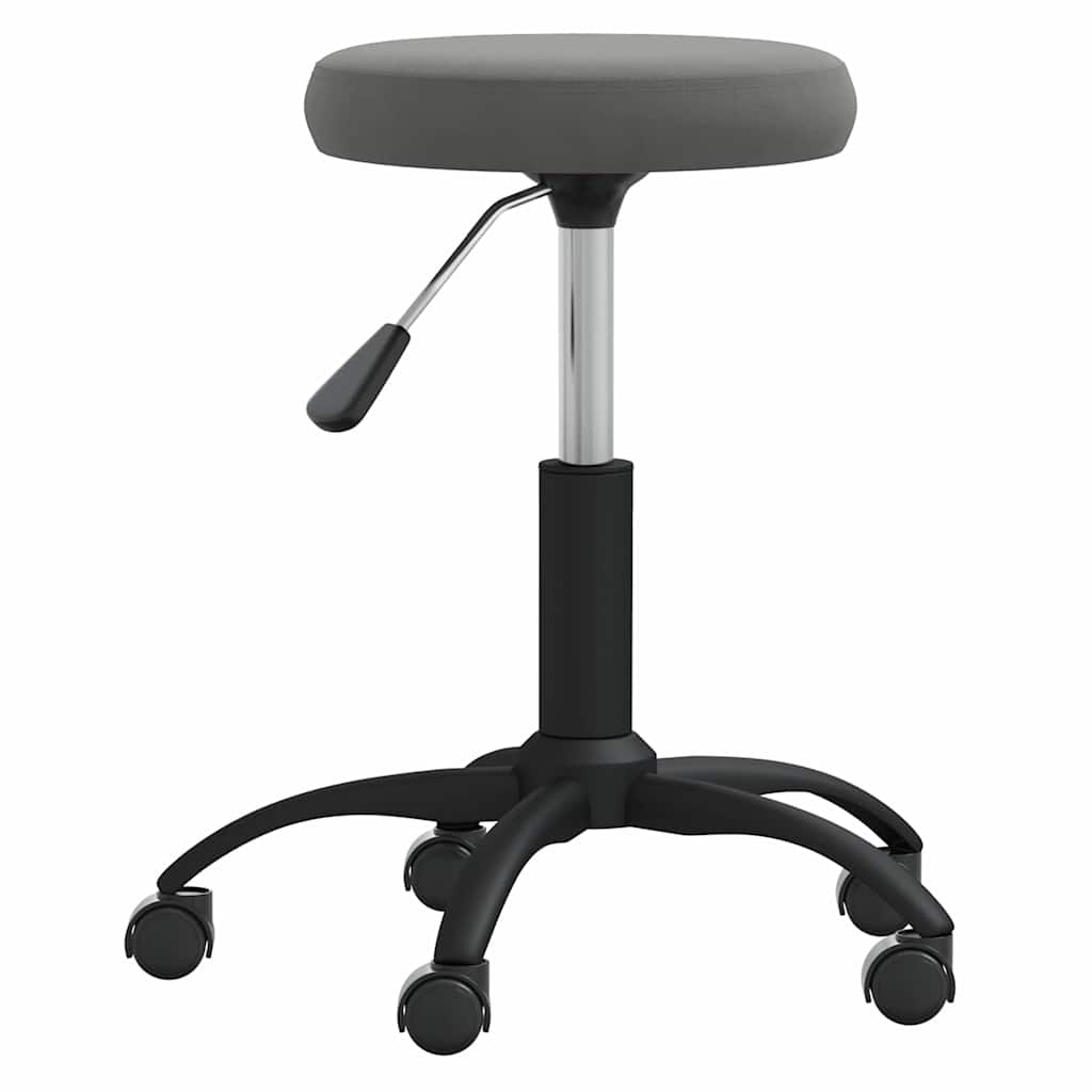 Vidaxl massagekruk fluweel donkergrijs