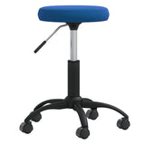 Vidaxl massagekruk fluweel blauw