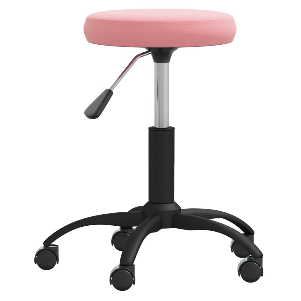 Vidaxl massagekruk fluweel roze