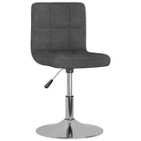 Vidaxl eetkamerstoelen 4 st draaibaar stof donkergrijs