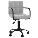 Vidaxl eetkamerstoelen draaibaar 4 st fluweel lichtgrijs