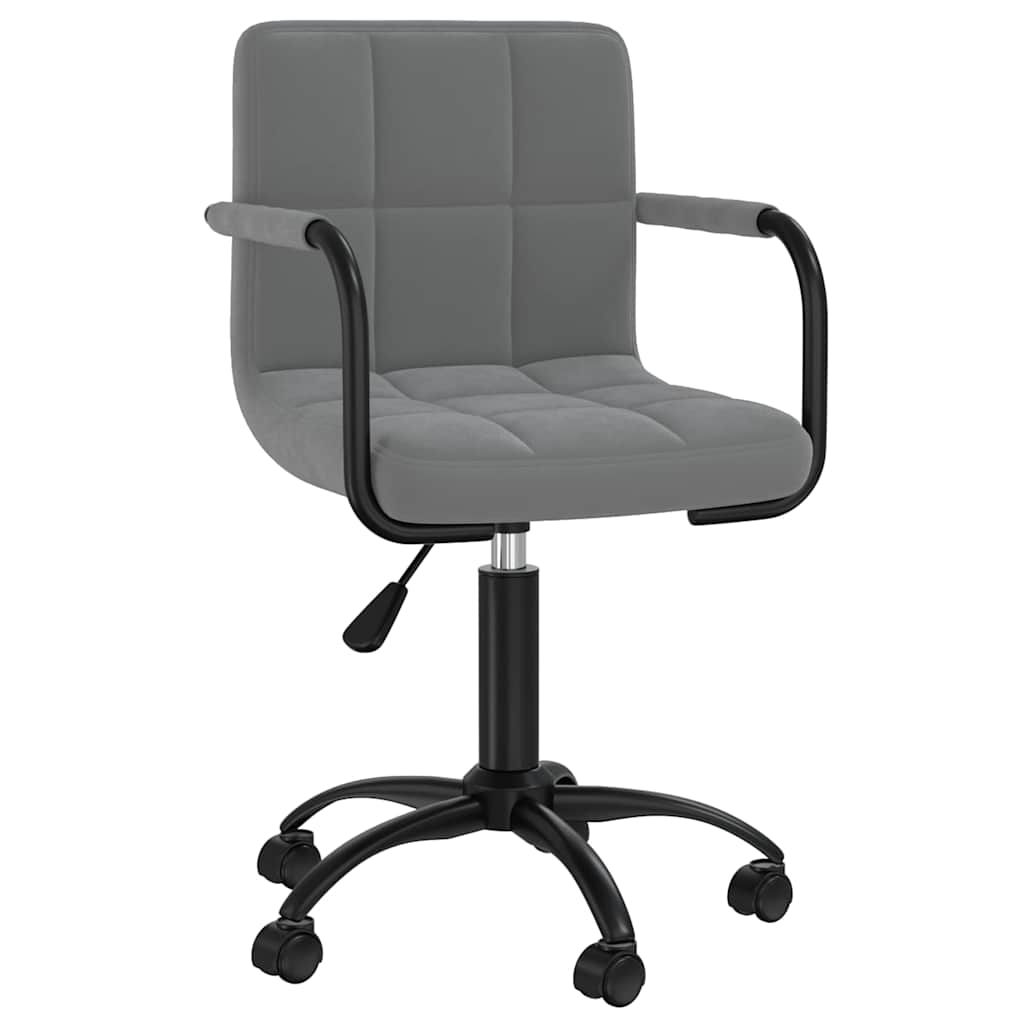 Vidaxl eetkamerstoelen draaibaar 4 st fluweel donkergrijs