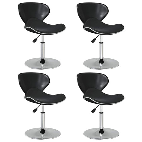 Vidaxl eetkamerstoelen 4 st kunstleer zwart