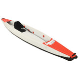 Vidaxl Kayak oppblåsbar 375x72x31 cm polyester rød