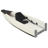 Vidaxl Kayak aufblasbar 375x72x31 cm Polyesterschwarz