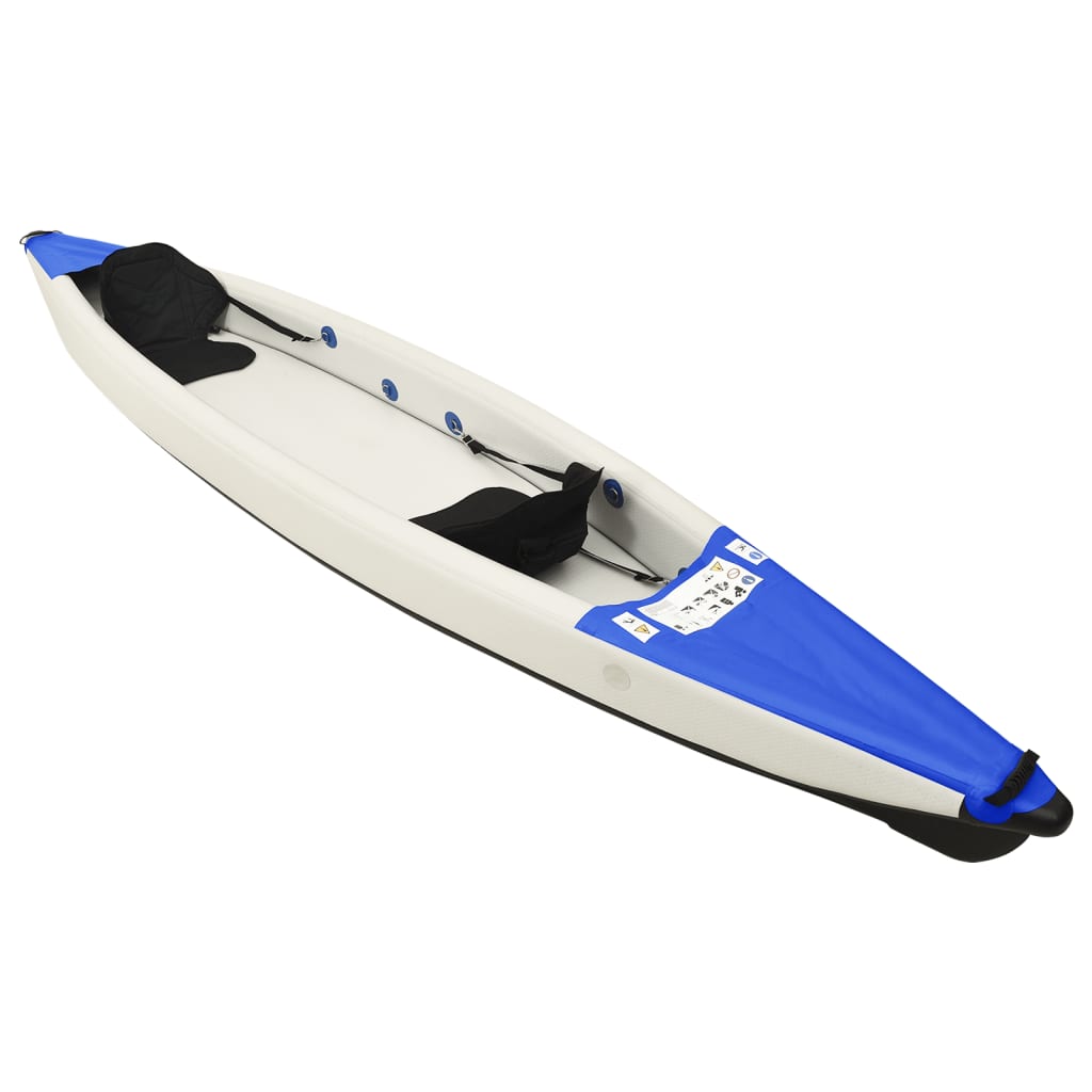 Vidaxl Kayak Inflatable 424x81x31 cm Polyester blue