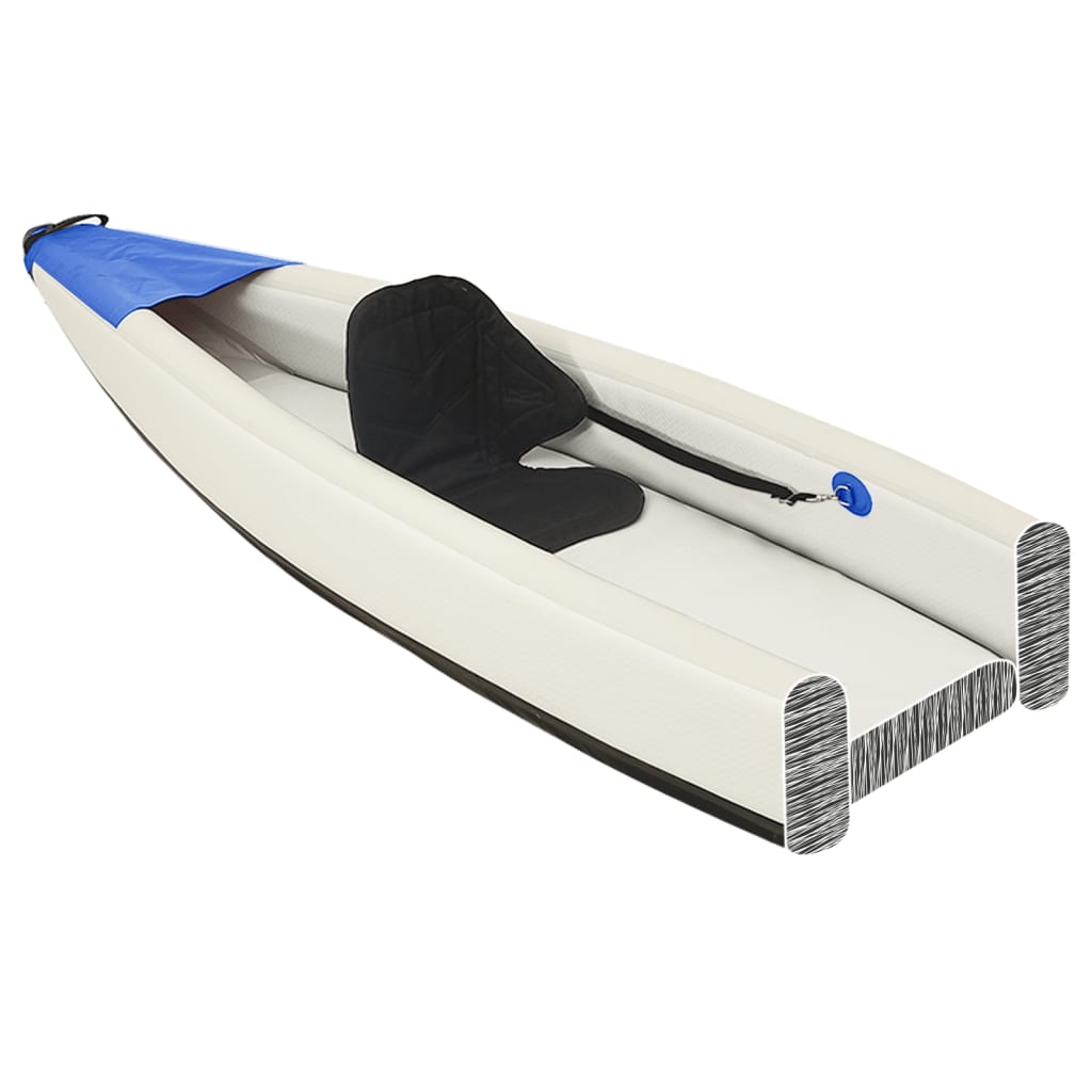 Vidaxl Kayak Inflatable 424x81x31 cm Polyester blue