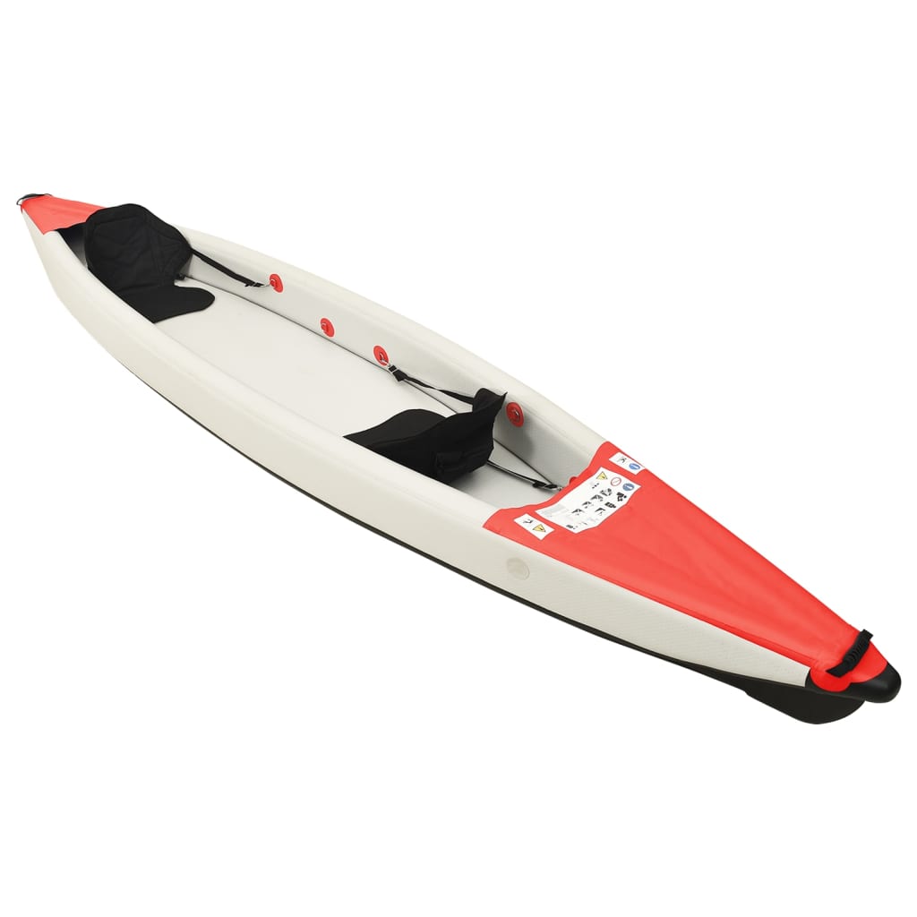 Vidaxl kayak inflatable 424x81x31 cm polyester red