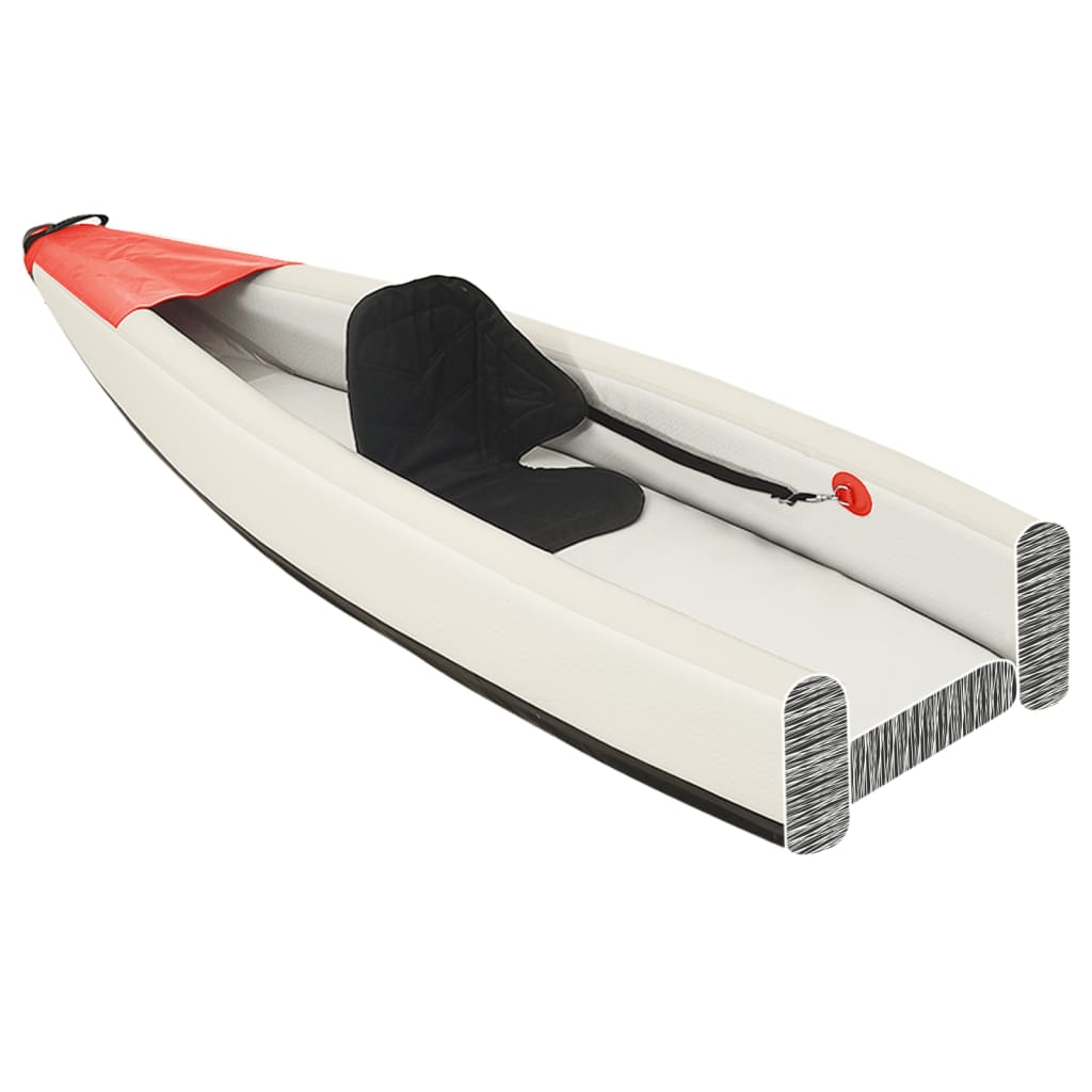 Vidaxl kayak inflatable 424x81x31 cm polyester red