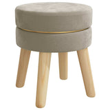 Vidaxl hocker rond fluweel donkergrijs