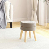 Vidaxl hocker rond fluweel donkergrijs