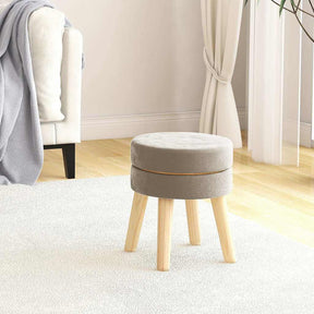 Vidaxl hocker rond fluweel donkergrijs