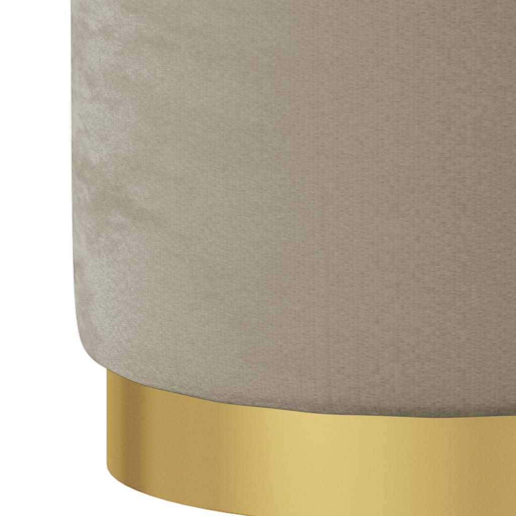 Vidaxl hocker met opbergruimte rond fluweel 31 x 37 cm donkergrijs