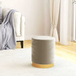 Vidaxl hocker met opbergruimte rond fluweel 31 x 37 cm donkergrijs