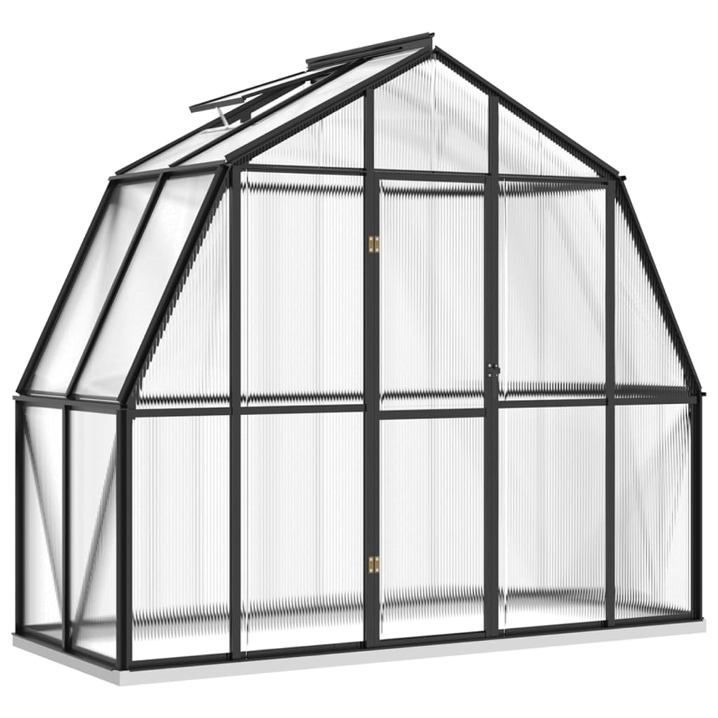 Vidaxl Treibhause mat Basisframe 3.3 M² ass Aluminium Anthhacite -Colored