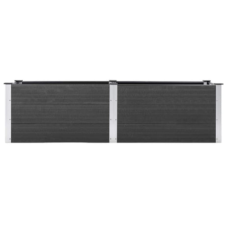 Vidaxl plantenbak verhoogd 200x50x54 cm hkc grijs