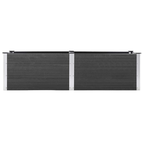 Vidaxl plantenbak verhoogd 200x50x54 cm hkc grijs