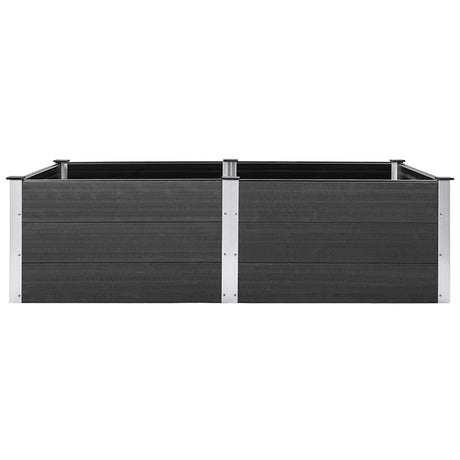 Vidaxl plantenbak verhoogd 200x100x54 cm hkc grijs