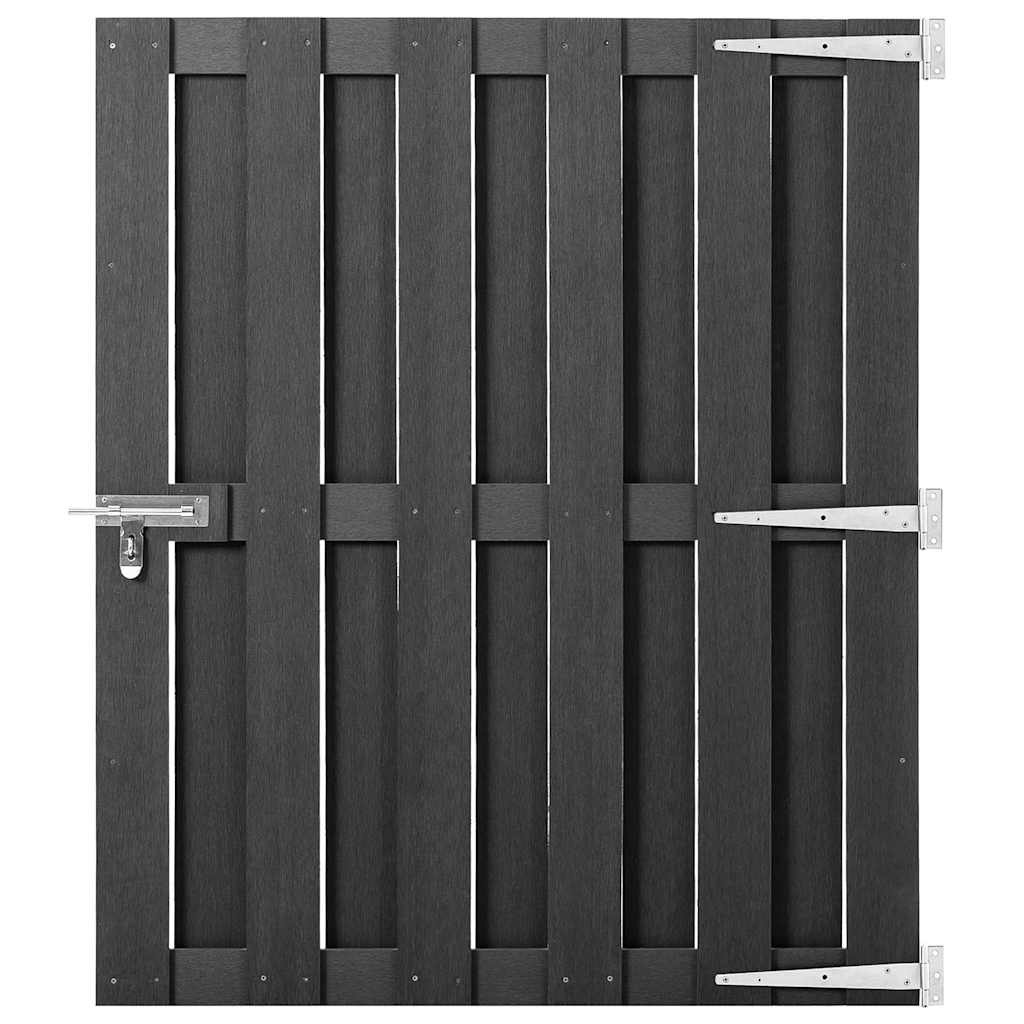 Vidaxl poort 100x112 cm hkc grijs