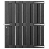 Vidaxl poort 100x112 cm hkc grijs