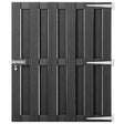 Vidaxl poort 100x112 cm hkc grijs