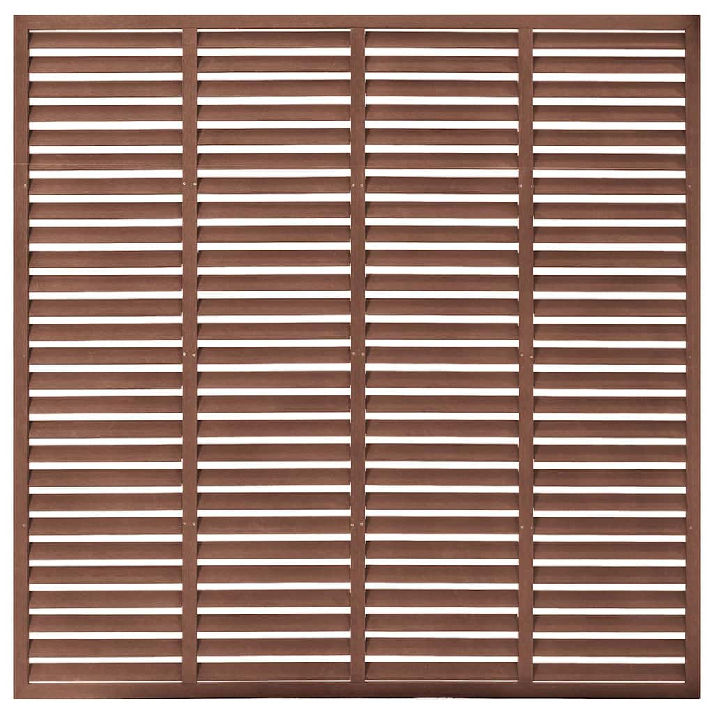 Vidaxl louvre schutting 180x180 cm hkc bruin