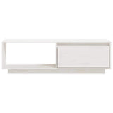 Vidaxl tv-meubel 110x30x33,5 cm massief grenenhout wit