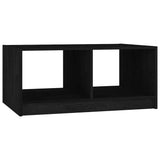 Vidaxl salontafel 75x50x33,5 cm massief grenenhout zwart