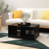 Vidaxl salontafel 75x50x33,5 cm massief grenenhout zwart