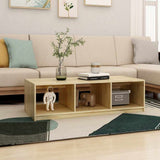 Vidaxl salontafel 110x50x34 cm massief vurenhout