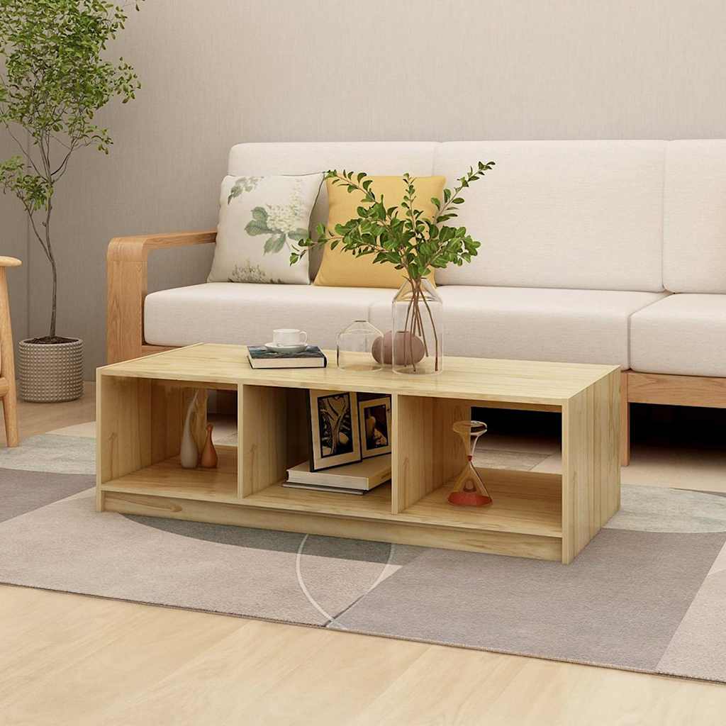 Vidaxl salontafel 110x50x34 cm massief vurenhout