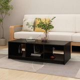 Vidaxl salontafel 110x50x34 cm massief grenenhout zwart