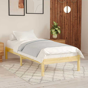 Vidaxl bedframe massief hout 75x190 cm