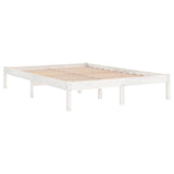 Vidaxl bedframe massief grenenhout wit 160x200 cm