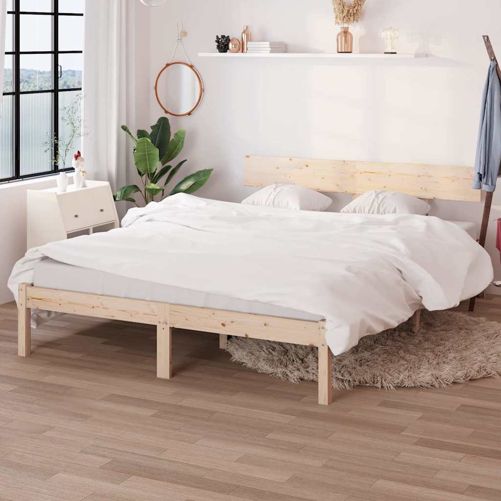 Vidaxl bedframe zonder matras massief hout 140x200 cm