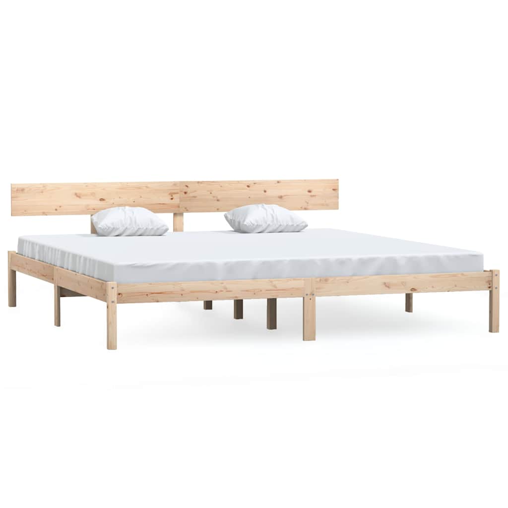 Vidaxl bedframe massief grenenhout 180x200 cm