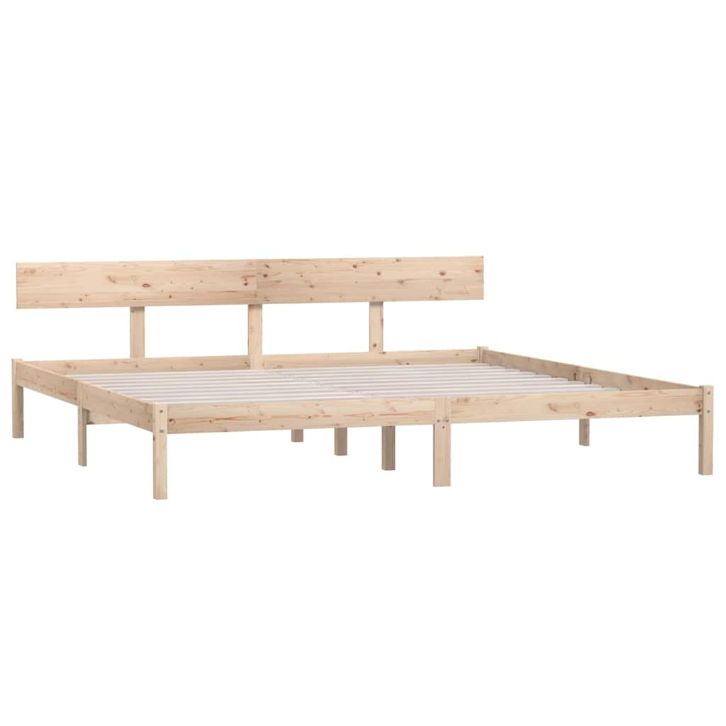 Vidaxl bedframe massief grenenhout 180x200 cm