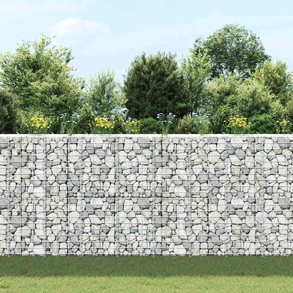 Vidaxl schanskorf plantenbakken 3 st verhoogd 30x30x100 cm ijzer